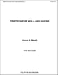 Triptych for Viola and Guitar Guitar and Fretted sheet music cover